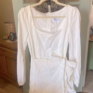 Great for Graduation! Princess Polly Ivory Wrap Dress